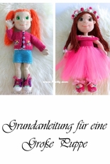 Hc haekelzauber - Halime Civelek - Basic Big Doll for Princess Leyla - Sonja - Olivia - German