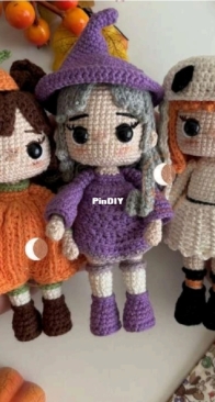 Los Hilos de Luna - Coleccion Nuñecas Halloween - Halloween Dolls - Spanish