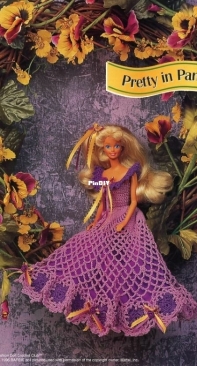 Annies Attic - Annies Fashion Doll Crochet Club 1995 - Pretty in Pansies