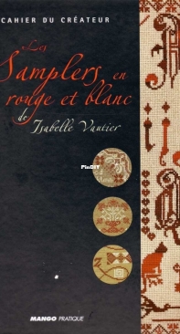 Mango Pratique - Les Samplers en rouge et blanc by Isabelle Vautier