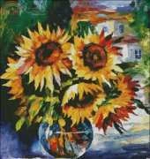 Afremov sunflowers