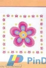 Las Labores de Ana Baby 19 Square with flower