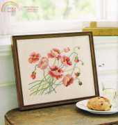 Poppies from Ondori Cross Stitch - Japanese