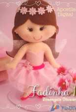 Rosangela Oliveira Fadinha 1  Little Fairy Portuguese (Felt)
