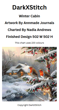 DarkXStitch - Winter Cabin - Free