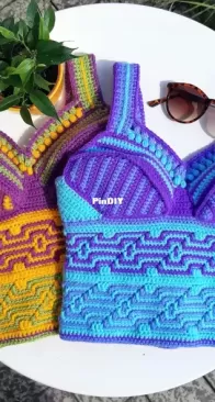PringleCrochet - Mosaic Crochet Top
