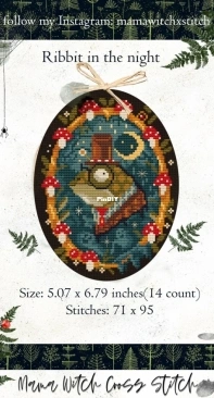 Mama Witch Xstitch - Ribbit in the Night by Katerina Kislova