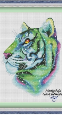 Space Tiger by Nadezhda Gavrilenkova
