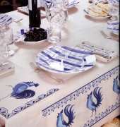 The backyard has chic Tablecloth - Creation point de croix 38 2014