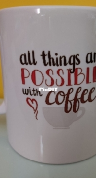 first attempts - sublimation on a mug - I like it already