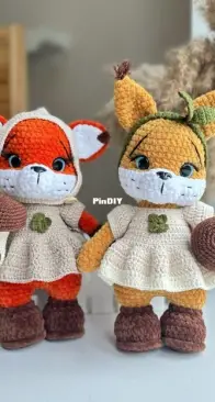 Anastacia Parkaeva , fox and squirrel - English