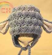 Repeat Crafter Me - Sarah Zimmerman - Crochet Lamb Hat- Free