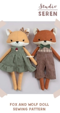Studio Seren - Fox and Wolf Doll - Fox Clothes