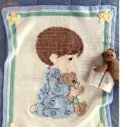 Leisure Arts - Precious Moments Boy Afghan - Little Boy Afghan