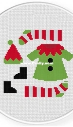 Daily Cross Stitch - Elf Garments