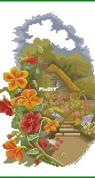 Paradise Stitch - Nasturtium Olga Lankevich XSD