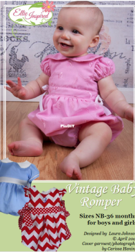 Ellie Inspired - Laura Johnson - Vintage Baby Romper - Sizes NB-36mo