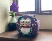 Crocheted By Ciara - Ciara Bruning - Owl Crochet Storage Basket