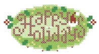 Mill Hill MH18-0302 Happy Holidays XSD