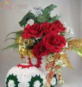 Just Plain Fun - JPF Crochet Club - Julie A Bolduc - Granny Boot Centerpiece