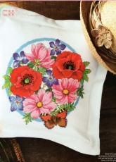 Summer Sensation Floral Circle by Amanda Gregory from Cross Stitch Gold 66
