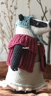 Cutimá Handmade - Bestiario de Crochet - Soponcia Badger