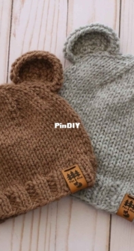 Wooly Bear Ears Hat by Tara Marie - Fox & Pine Stitches