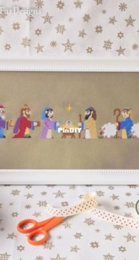 Fuzzy Fox Designs - Nativity Set by Rachel James