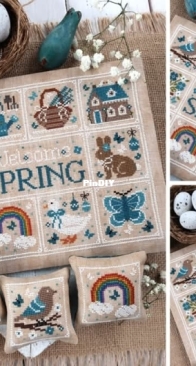 The little stitcher- welcome spring