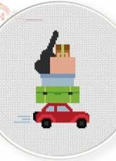 Daily Cross Stitch - Moving Out