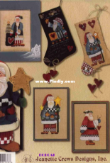 Jeanette Crews Designs Book 22133 Alma Lynne - Folksy St. Nick