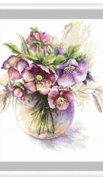 Coricamo 8793 Purple Hellebore from Dein Kreuzstich Jan/Feb 2019