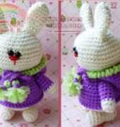 HowToAmigurumi - Marina B - Bunny in Hoodie (Rabbit in the Hood) - Translated Russian