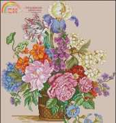 American School of Needlework ASN 3716 Glorious Spring Bouquet by Barbara Baatz XSD+PCS