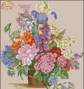 American School of Needlework ASN 3716 Glorious Spring Bouquet by Barbara Baatz XSD+PCS