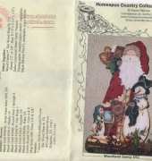 homespun country collectibles woodiand santa