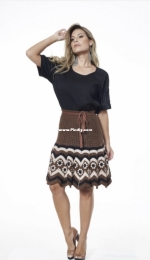 Círculo SA - Ateliê Circulo - Floral Skirt - Saia Floral - Portuguese - Free