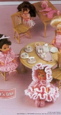 Annies Attic - Annies Fashion Doll Crochet Club - Judy Blok - Babys Trio