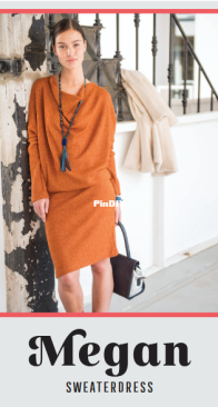 La Maison Victor - Megan Sweaterdress - Sizes 34-56 - French, Dutch