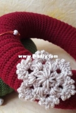 Chrochet christmas wreath