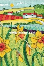 Heritage KCAL1517 Daffodil Landscape by Karen Carter