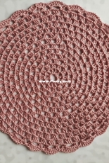Simple doily in pink