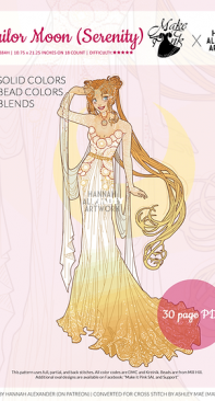 Ashley Mae - Make it Pink - Sailor Moon (Serenity) in Art Nouveau from Hannah Alexander