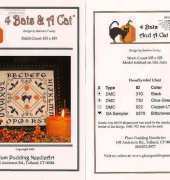 Plum Pudding Needleart PPN125 - 4 Bats and a Cat