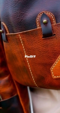 Creative Awl - Drawstring Leather bag set
