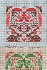 Aliolka Design - Bunnies Heart Bow - Free