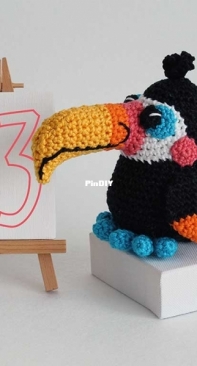My Crochet Chums - Pia Simpson - Lockdown Ami Challenge - Number 43 - Toucan - Free
