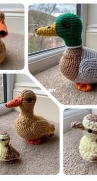 Mallard Duck Family by Laura Sutcliffe