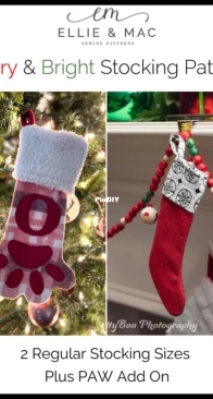 Ellie and Mac - Merry and Bright Stocking - Free