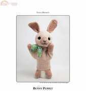 Fuzzy Mittens - Barbara Prime - Bunny Puppet Toy